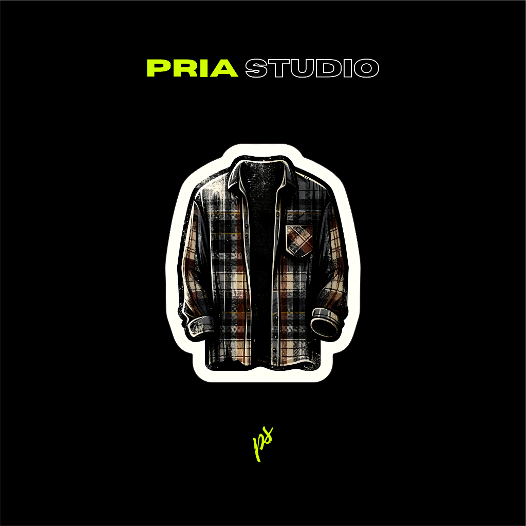 Stiker | Stiker plaid flannel shirt | plaid flannel shirt