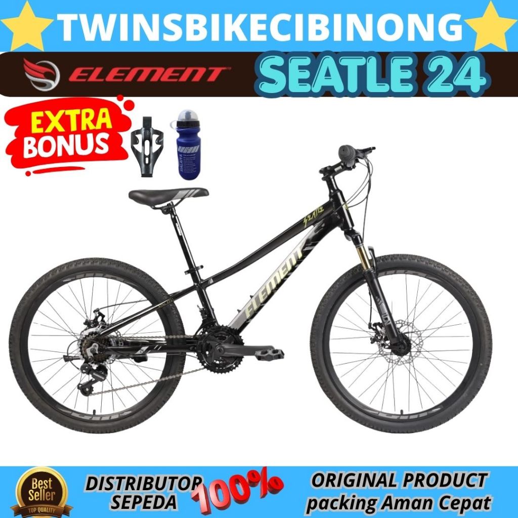 SEPEDA GUNUNG 24 INCH ELEMENT SEATLE FRAME ALLOY