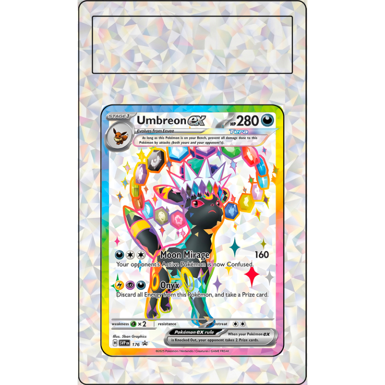 Umbreon Ex #176 Pokemon Promo (Custom Extended Art)