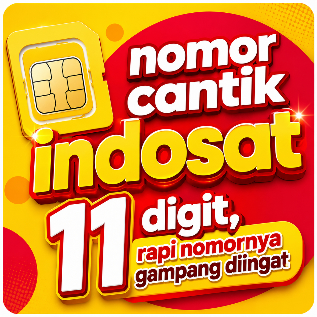 225 11 DIGIT Nomor Nomer No Nocan Cantik Kartu Perdana Operator Indosat Ooredoo