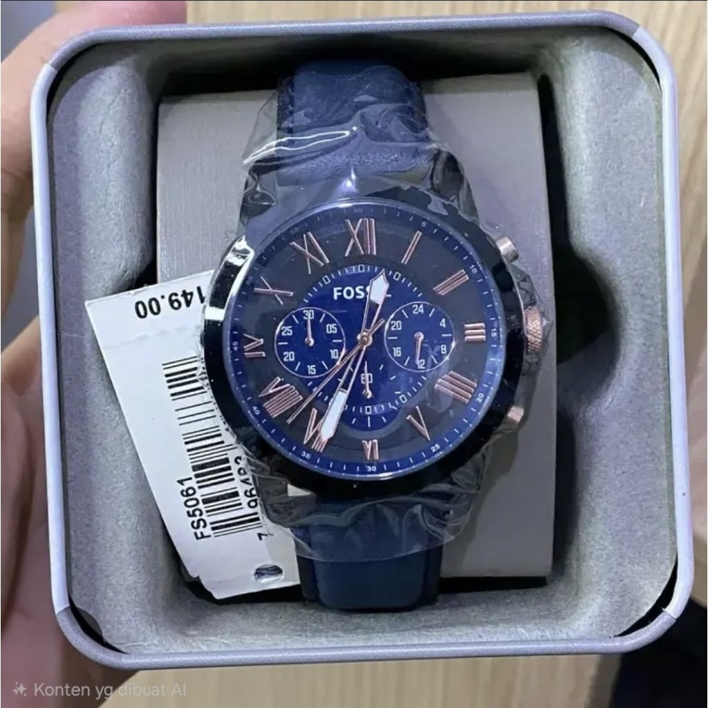 Jam Tangan Pria FS5061 Kulit Stainless steel