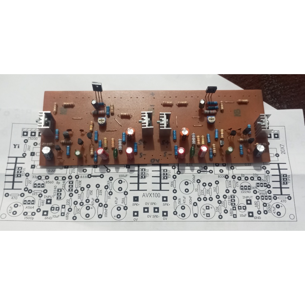POWER AMPLIFIER STEREO YAMAHA AVX100 TANPA SABLON