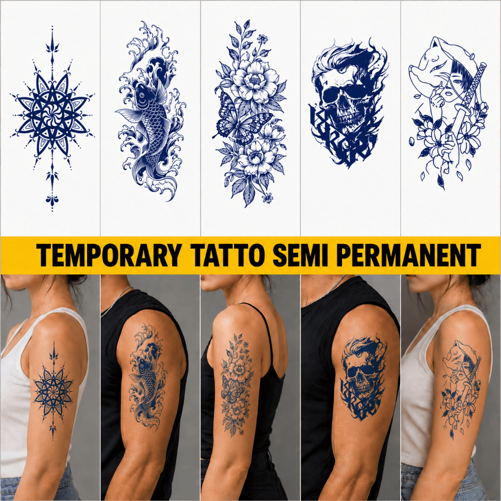 Tattoo Temporary Estetik Pria Wanita Motif Premium Tahan Lama