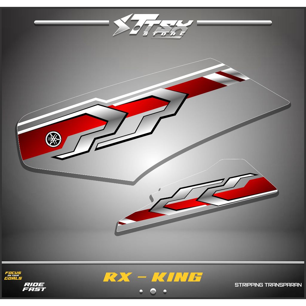 STRIPING RX KING TRANSPARAN/STIKER VARIASI RX KING/RX KING TRANSPARAN