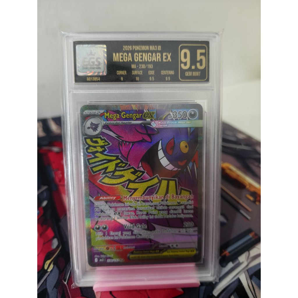 Kartu Pokemon Mega Gengar EX MA Indonesia - EGS 9.5