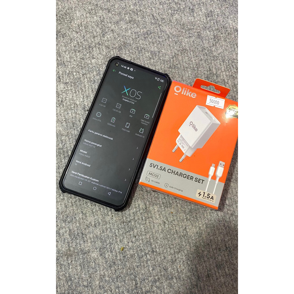 Infinix hot 10 ram 4+4/128 second Ori