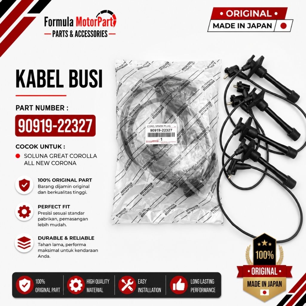KABEL BUSI COROLLA GREAT SOLUNA 90919-22327