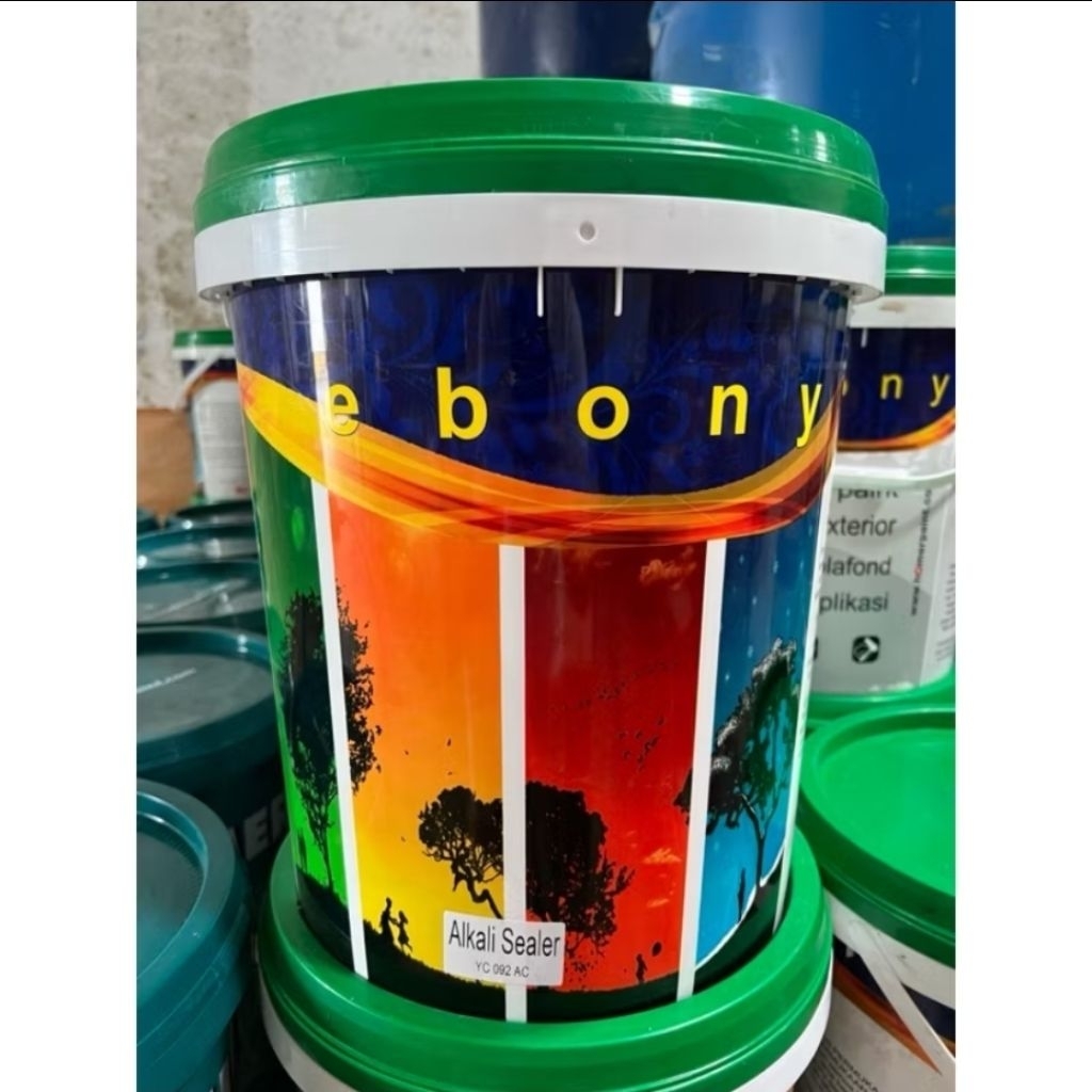 EBONY Alkali Sealer Cat Dasar Siler Pail 25 KG Untuk Tembok Dinding Interior Exterior