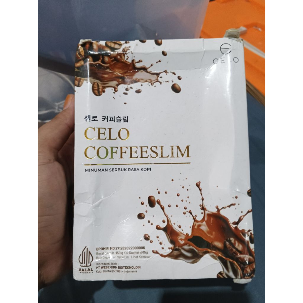 Kopi Diet Celo Coffee Slimming 10 Sachet - Menurunkan Berat Badan, Anti-Penuaan, Meningkatkan Energi