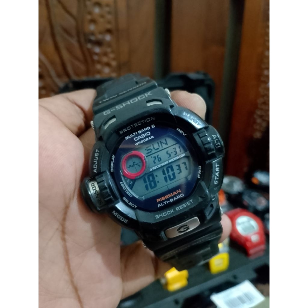 Casio G-Shock GW-9200 Riseman Triple Sensor Vintage Second Original Shock Resist Water Resistance