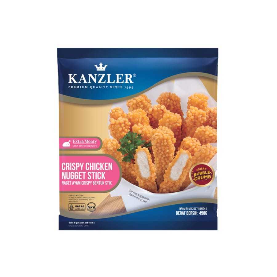 Crispy Chicken Nugget Stick 250 Gram dengan Crumb Berbuih, Lebih Garing