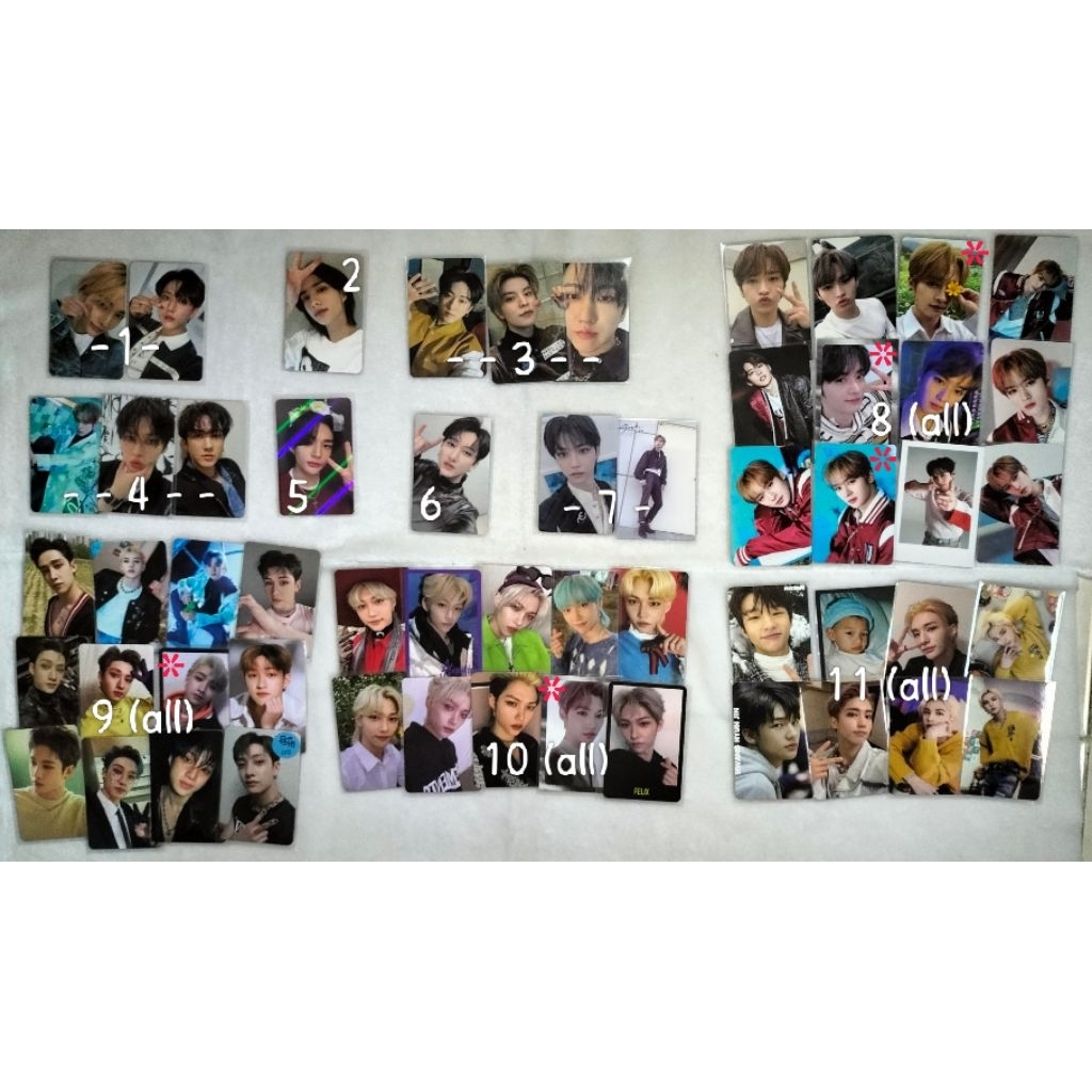 Photocard pc LEEKNOW BANGCHAN FELIX album wolfgang ld maxident go live in live noeasy jewel odd rpc 