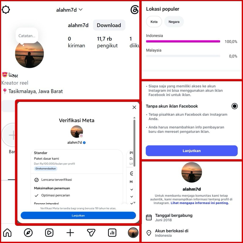 AKUN INSTGRAM SIAP CENTANG BIRU