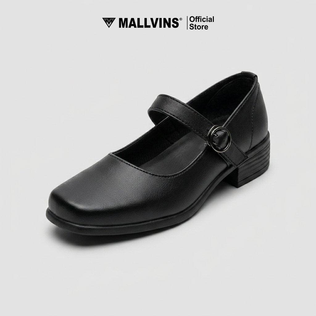 MALLVINS Paskib Anak Sepatu Pantofel Wanita Size 31-41