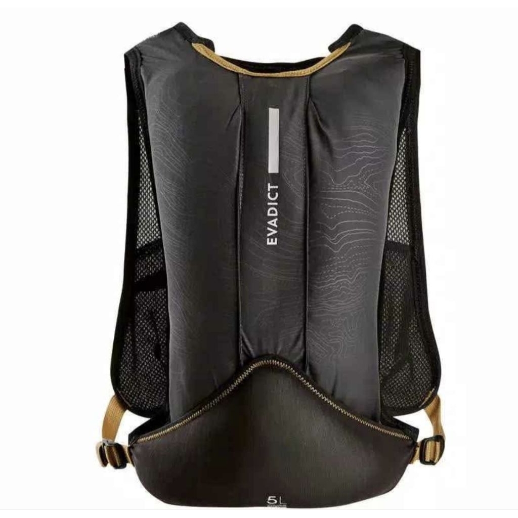 KALENJI Vest Lari Trail Evadict Black Bronze 5L Hydration