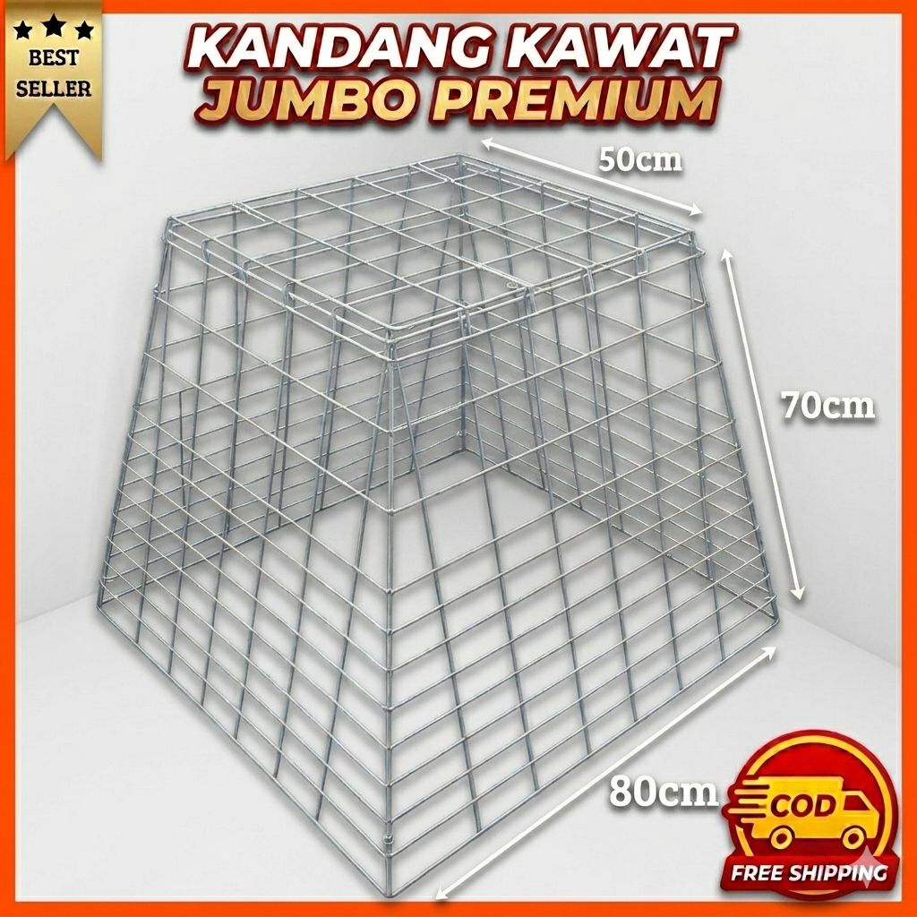 Kandang Besi Lipat Kawat Jumbo Tebal / Kerangkang Kandang Ayam