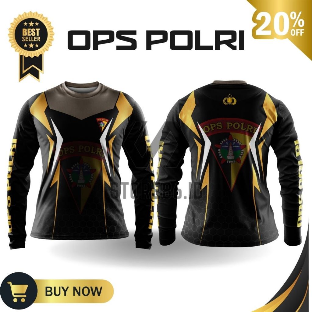 JERSEY OPS POLRI 01 FULLPRINT SUBLIME / KAOS OPS POLRI DRIFIT / JERSEY OPS POLRI / FULL PRINTING