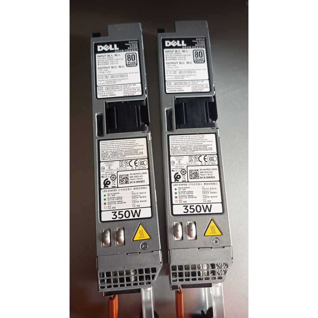Power Supply Unit (PSU) 80 PLUS Platinum 350 Watt DELL DMC
