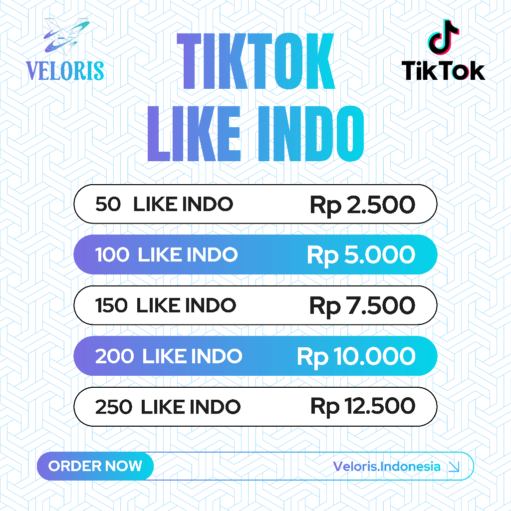 Like Tiktok Indo murah bergaransi Like Postingan Tiktok indonesia bergaransi murah berbonus