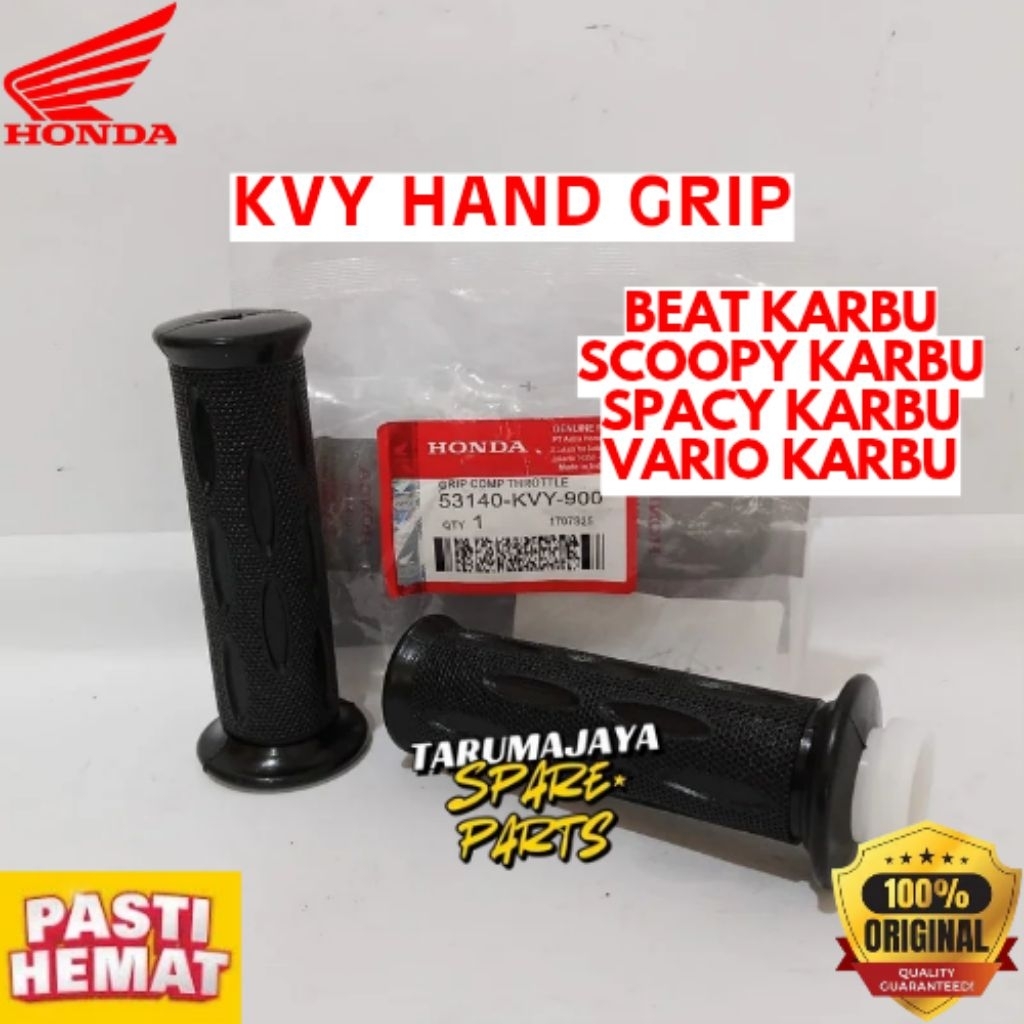 HAND GRIP ORIGINAL HONDA KODE KVY, HAND GRIP BEAT KARBU, HAND GRIP SCOOPY KARBU, HAND GRIP SPACY KAR