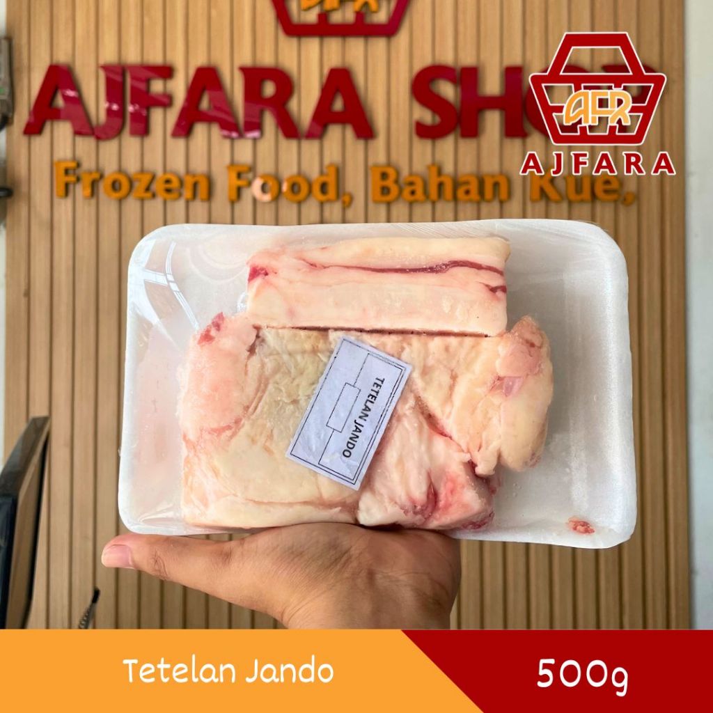 Tetelan Jando Sapi Segar 500g - Lemak Jando Sandung Lamur Pilihan Tekstur Kenyal Wangi Gurih untuk C