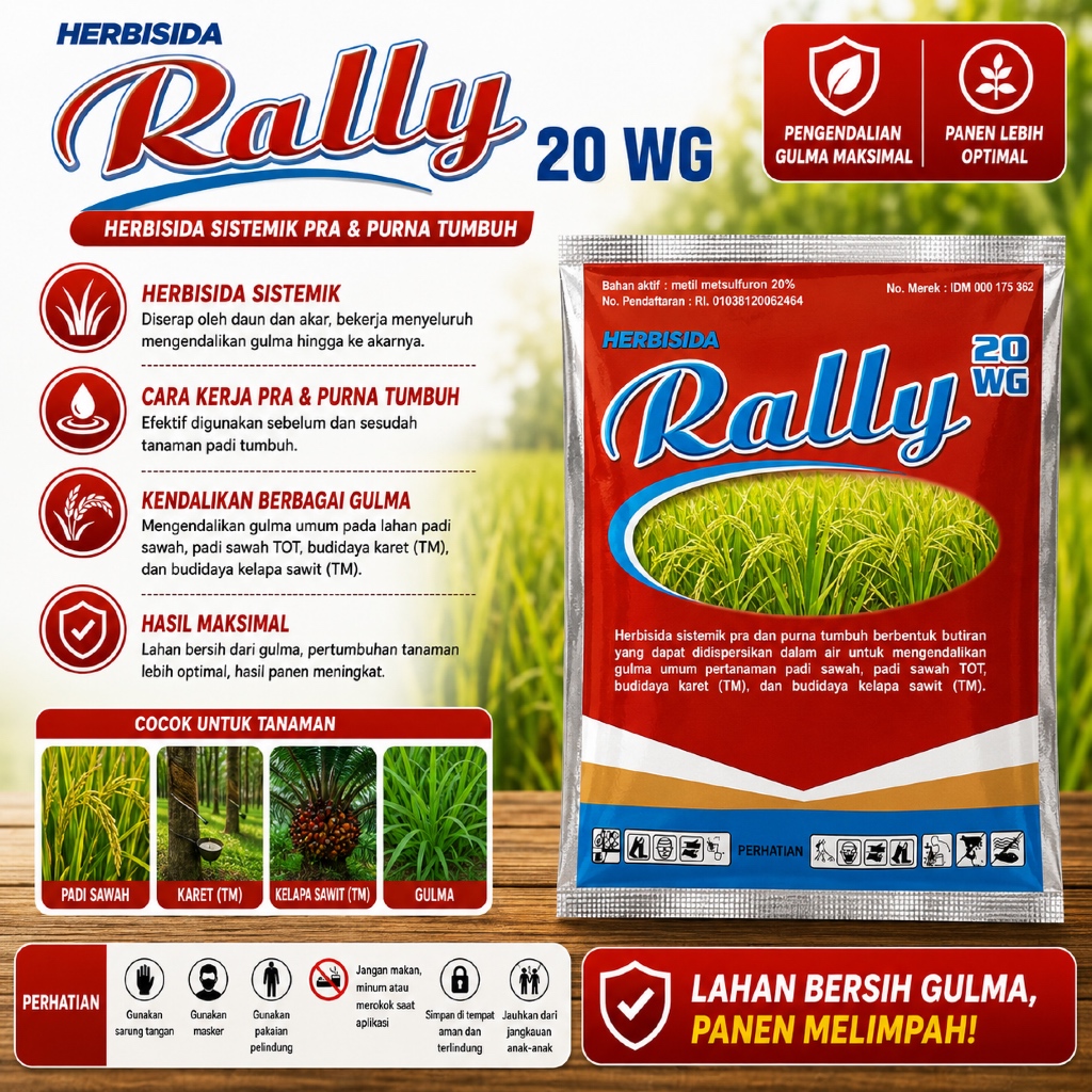 Herbisida Rally 20wg 5gr