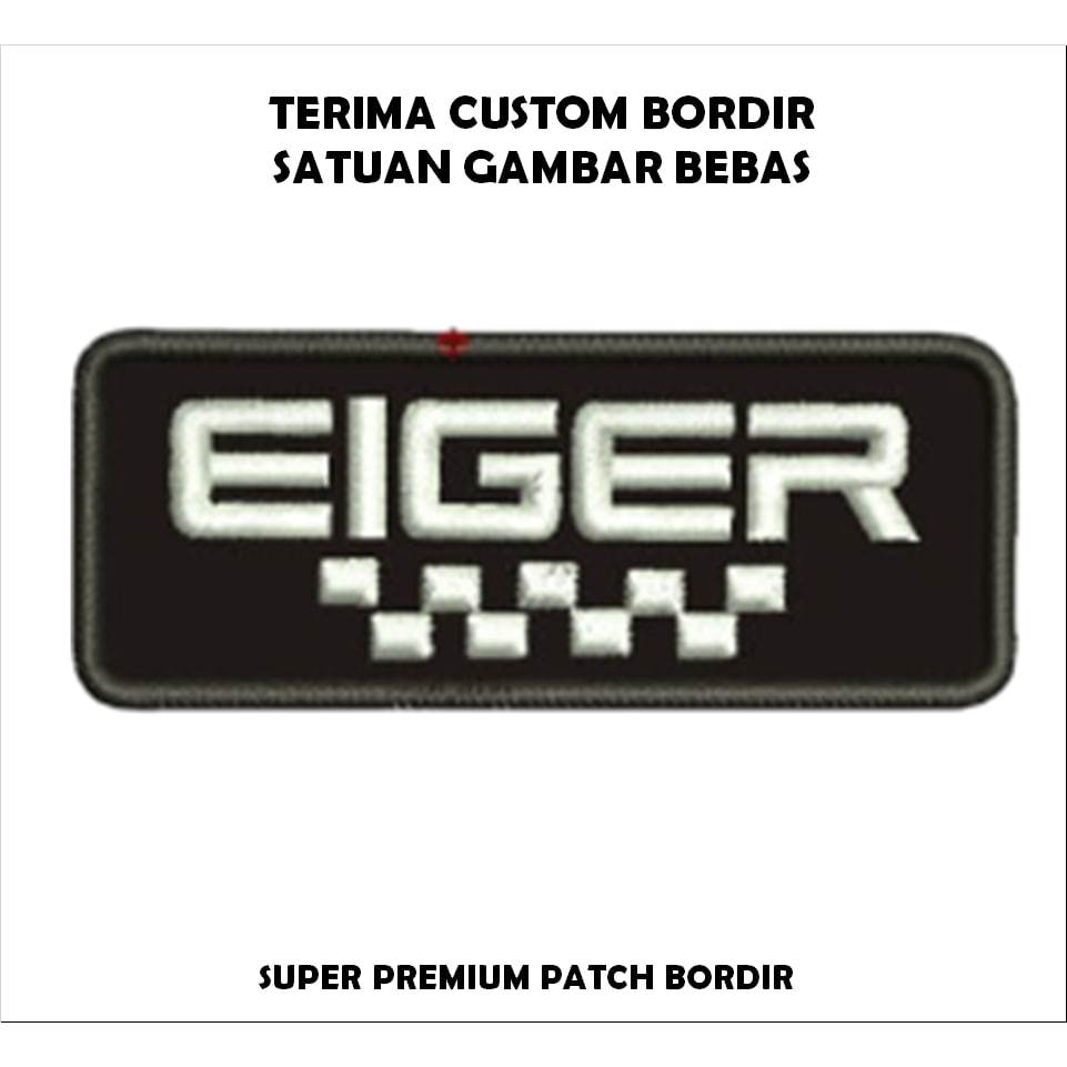 PATCH BORDIR LOGO EMBLEM EIGER EIGER KOTAK TERBARU#PATCHVIBE