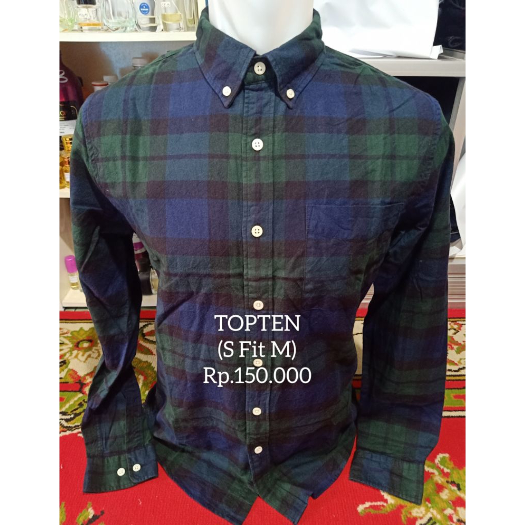 Kemeja Flanel Mix Katun TOPTEN OriginaL