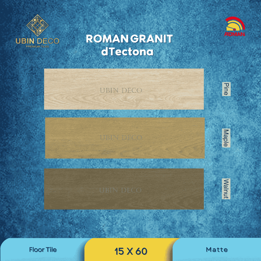 ROMAN GRANIT dTECTONA 15 X 60 cm (PER Dus/Box)