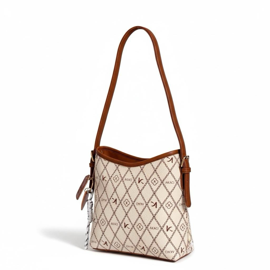 AKACI-Shoulder Bag AIDEN 10-8598 Bahan PVC 1 ruang tas kerja kantor tas kondangan ootd simple terbar