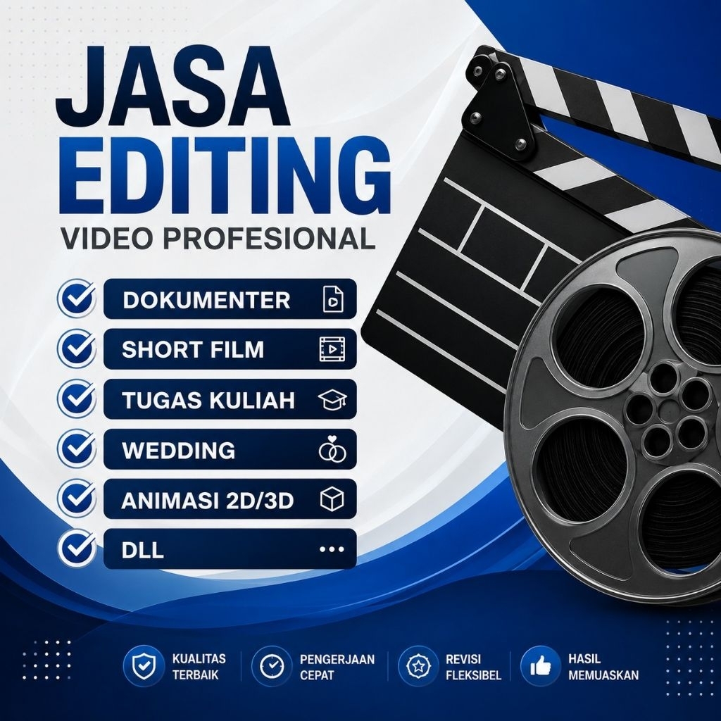 JASA EDIT VIDEO PROFESIONAL DOKUMENTER/ SHORT FILM / CINEMATIC / WEDDING/ DLL