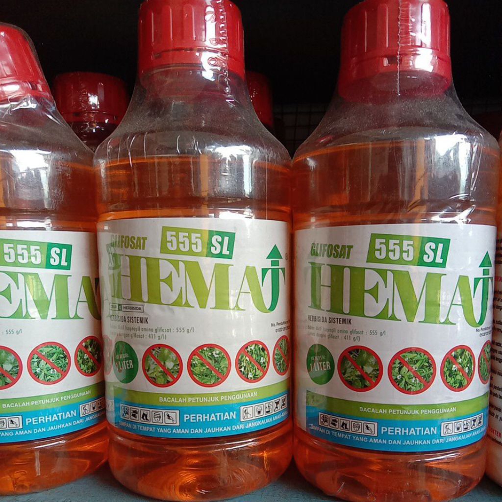 Herbisida Sistemik HEMAT 555 SL Isopropil Amino Glisofat 555 g/l kemasan 1 liter
