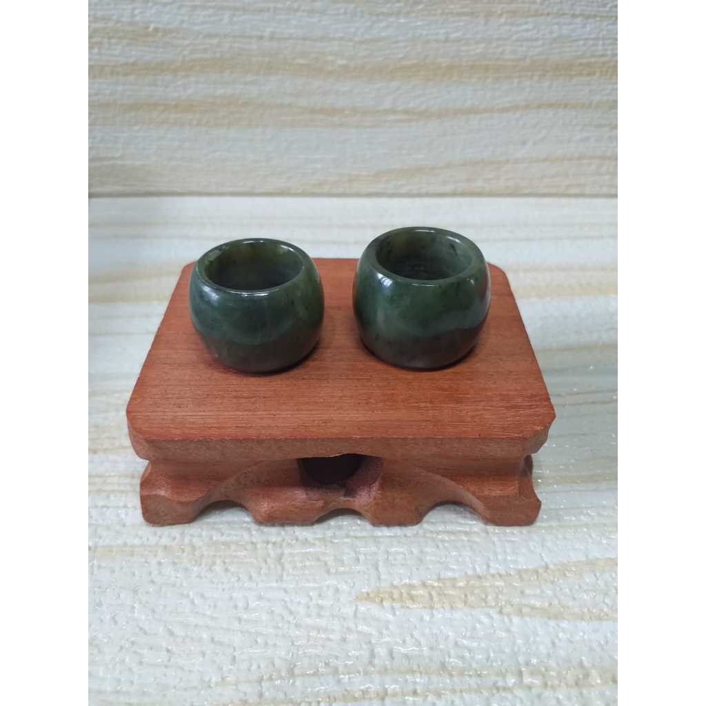 Cincin / Liontin Giok Aceh Model Super Tebal - Natural / Asli