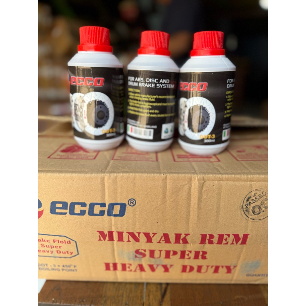 MINYAK REM ECCO / OLI REM CAKRAM ECCO BESAR [ 300 ML ] - DOT 3 BRAKE FLUIT