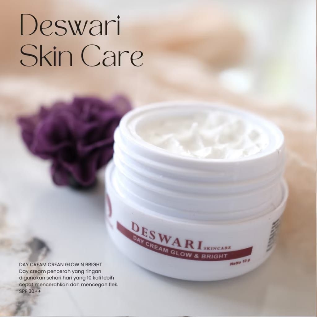 Deswari skincare Cream glowing  sunblock glow white day deswari