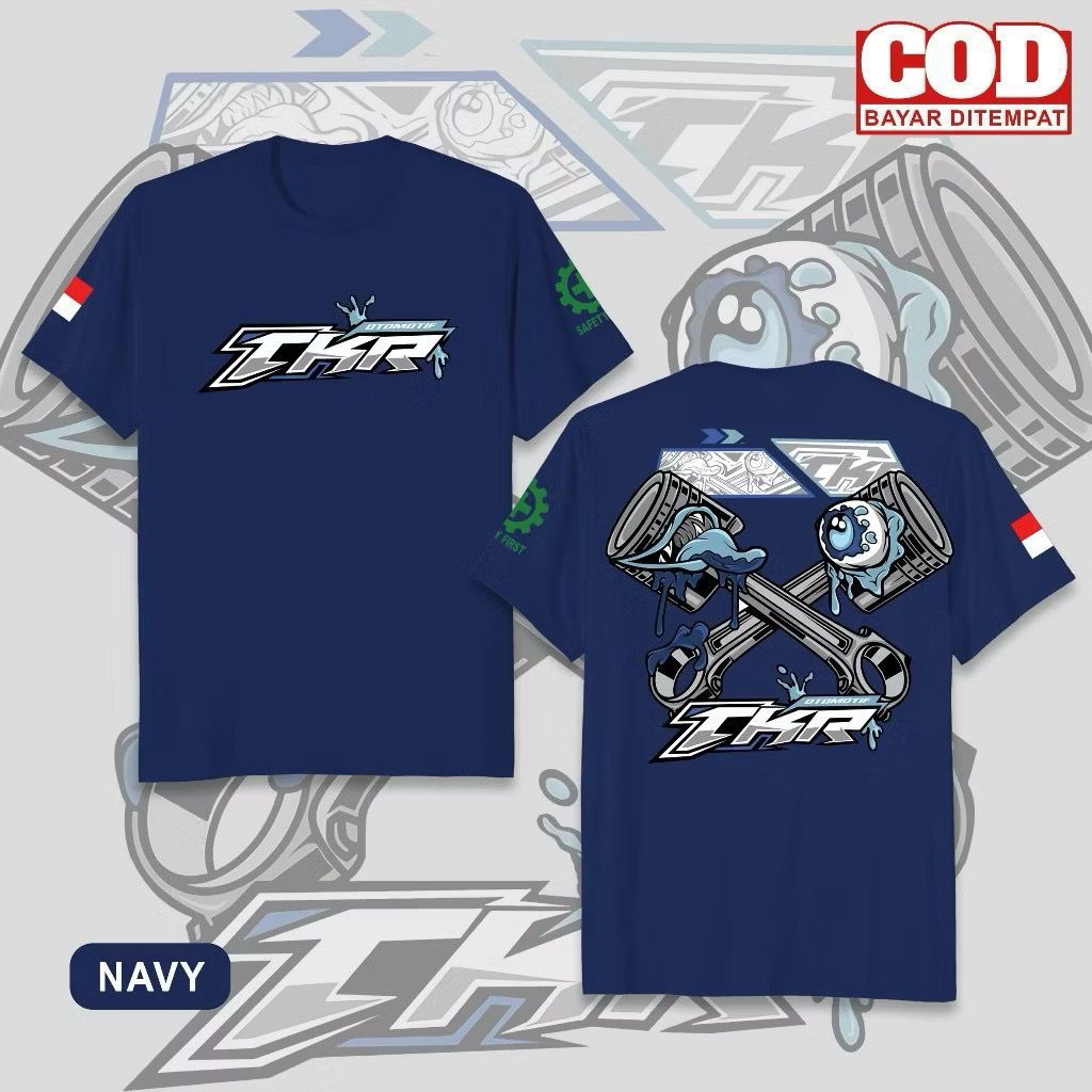 ￼KAOS MOTIF TKR KAOS MEKANIK KEKINIAN KAOS DISTRO KECE OTOMOTIF KAOS TKR RACING BENGKEL