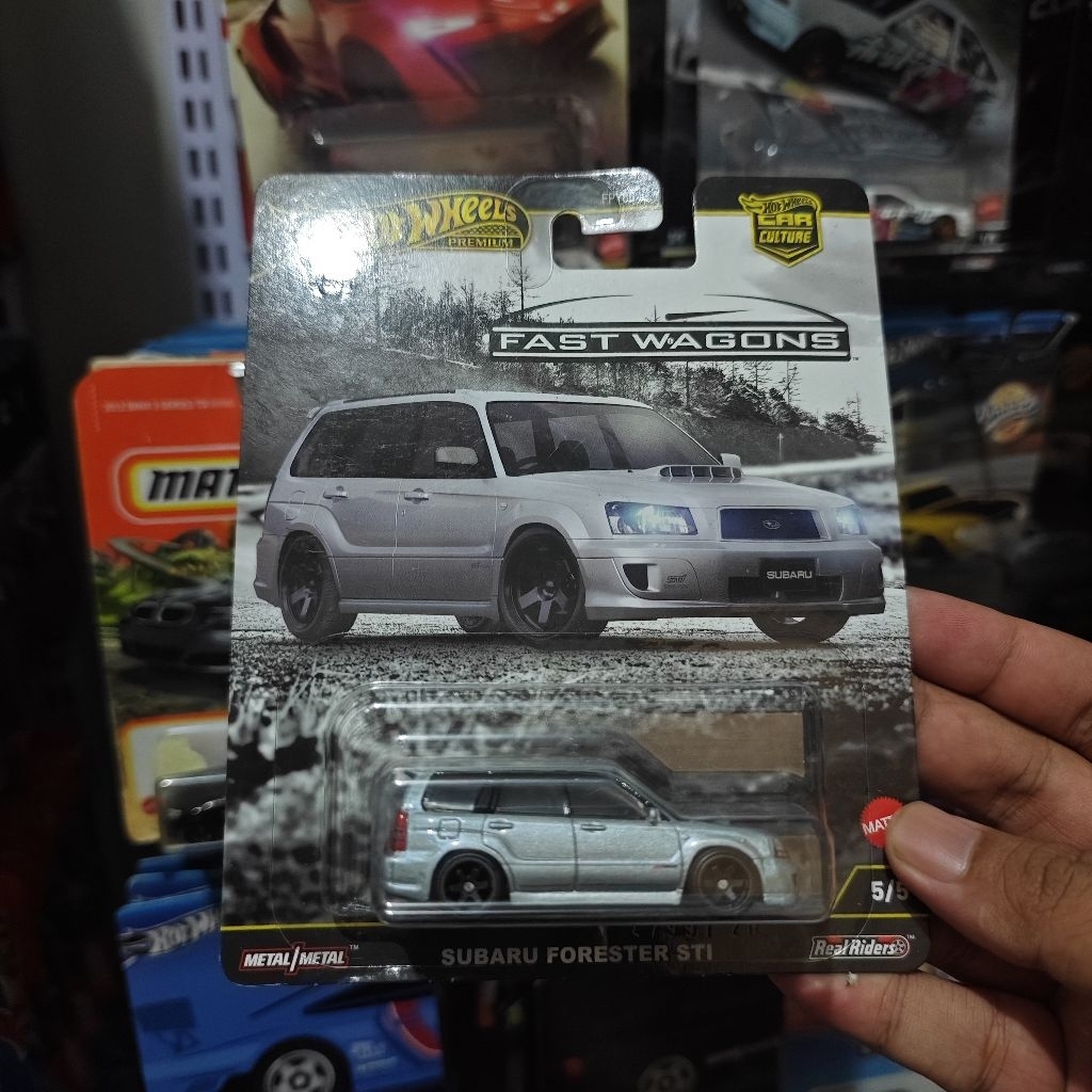 Hot Wheels Premium Subaru Forester STi Silver Fast Wagon