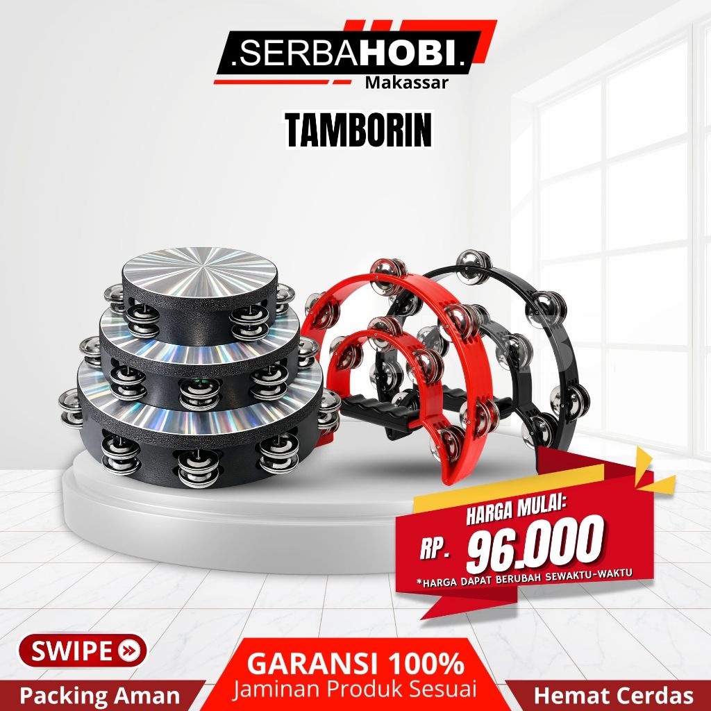 TAMBORIN RINCING / TAMBORIN HOLOGRAM / TAMBORIN COWBOY MURAH LENGKAP