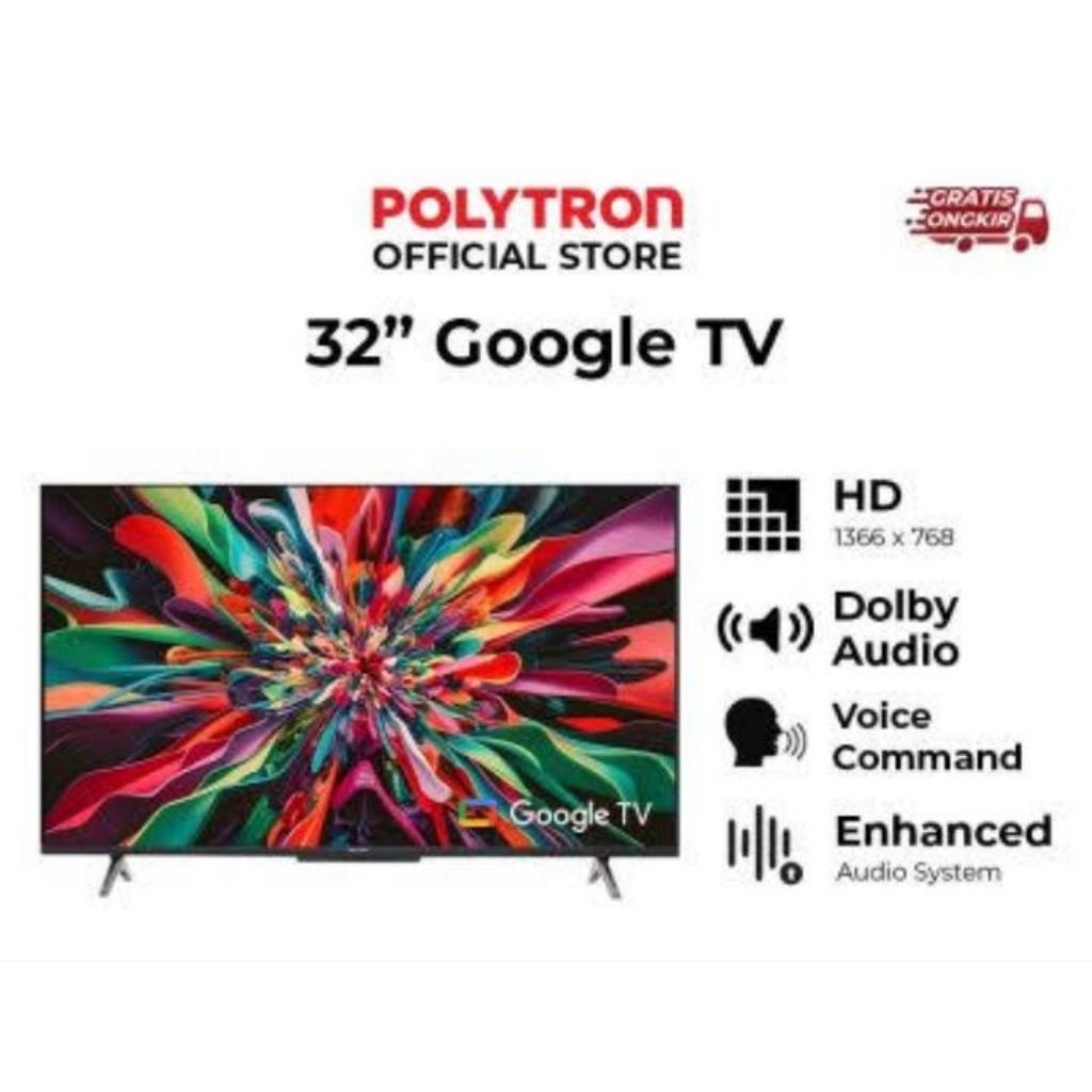 Polytron LED Google TV 32 inch android