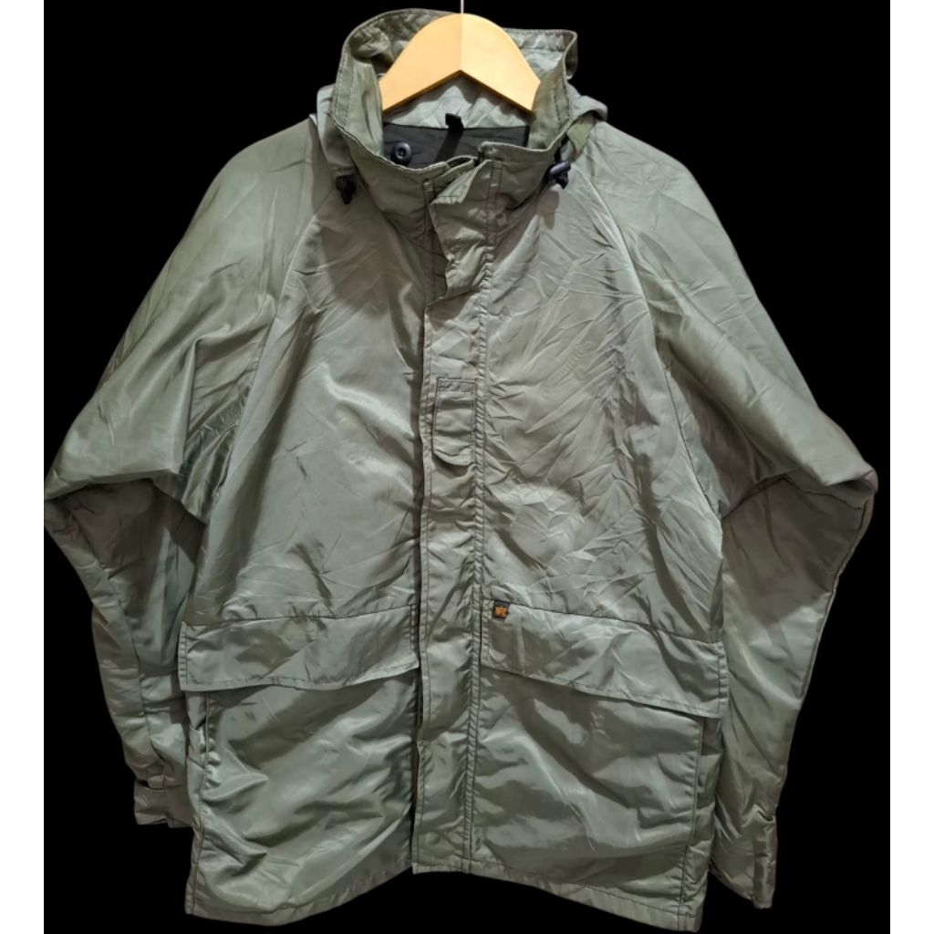 JAKET PARKA ECWCS GEN 2 WARNA ARMY MEREK ALPHA IND SIZE L