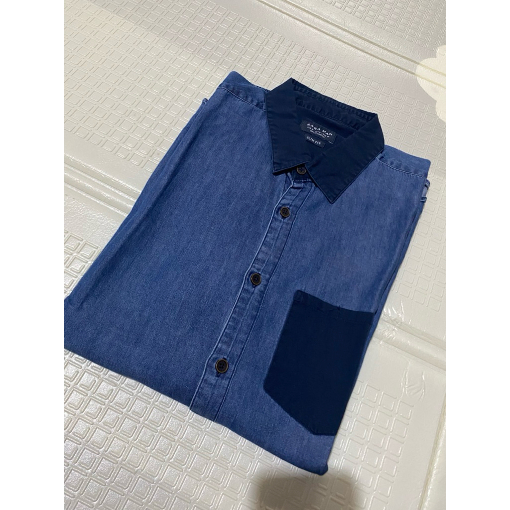 Kemeja Denim Zara M