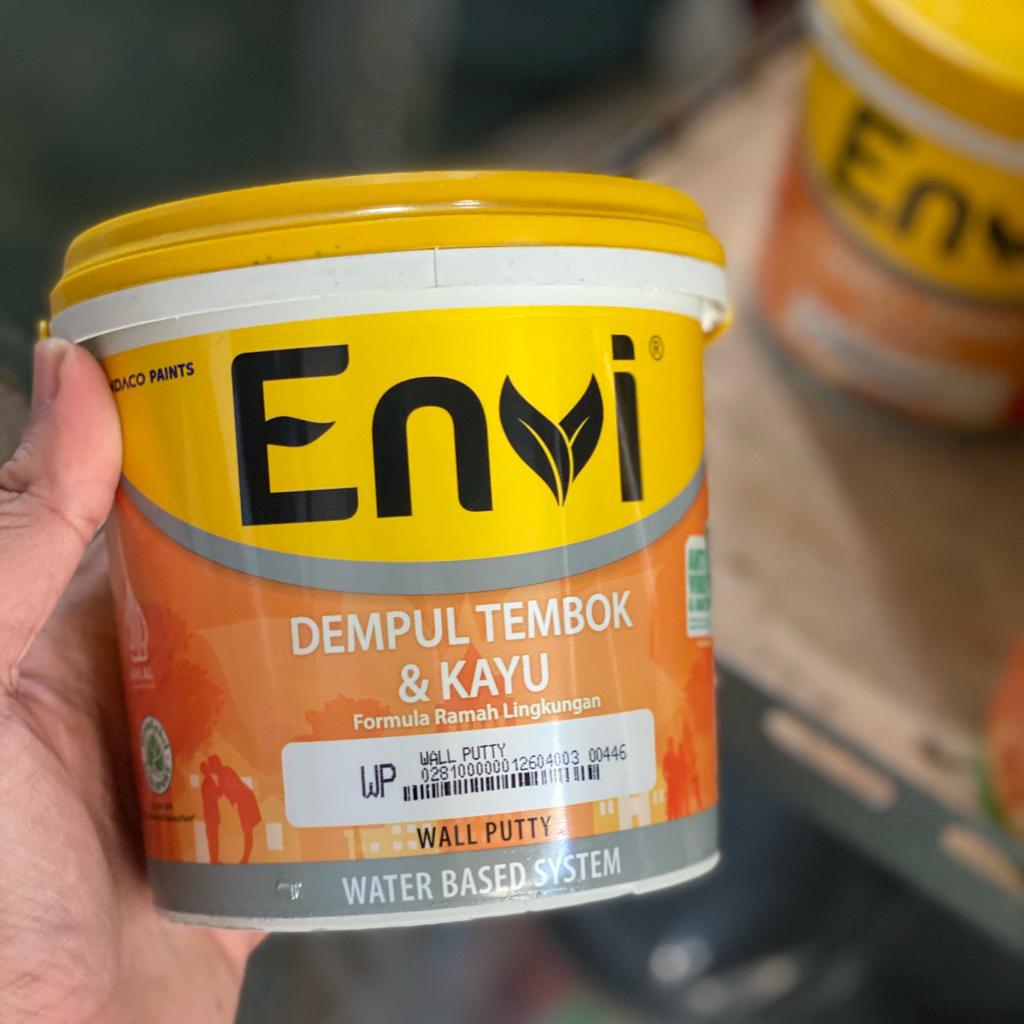 ENVI WALL PUTTY DEMPUL TEMBOK/KAYU 1KG dempul tembok dempul kayu ekonomis