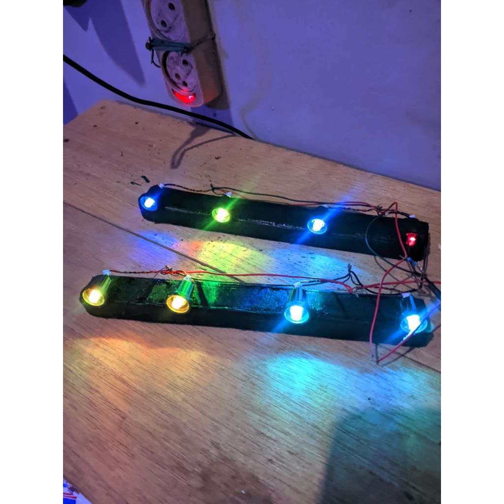 Lighting Beam/Lampu HEAD BEAM RGB Miniatur Sound Horeg Mini Lampu 5 mm