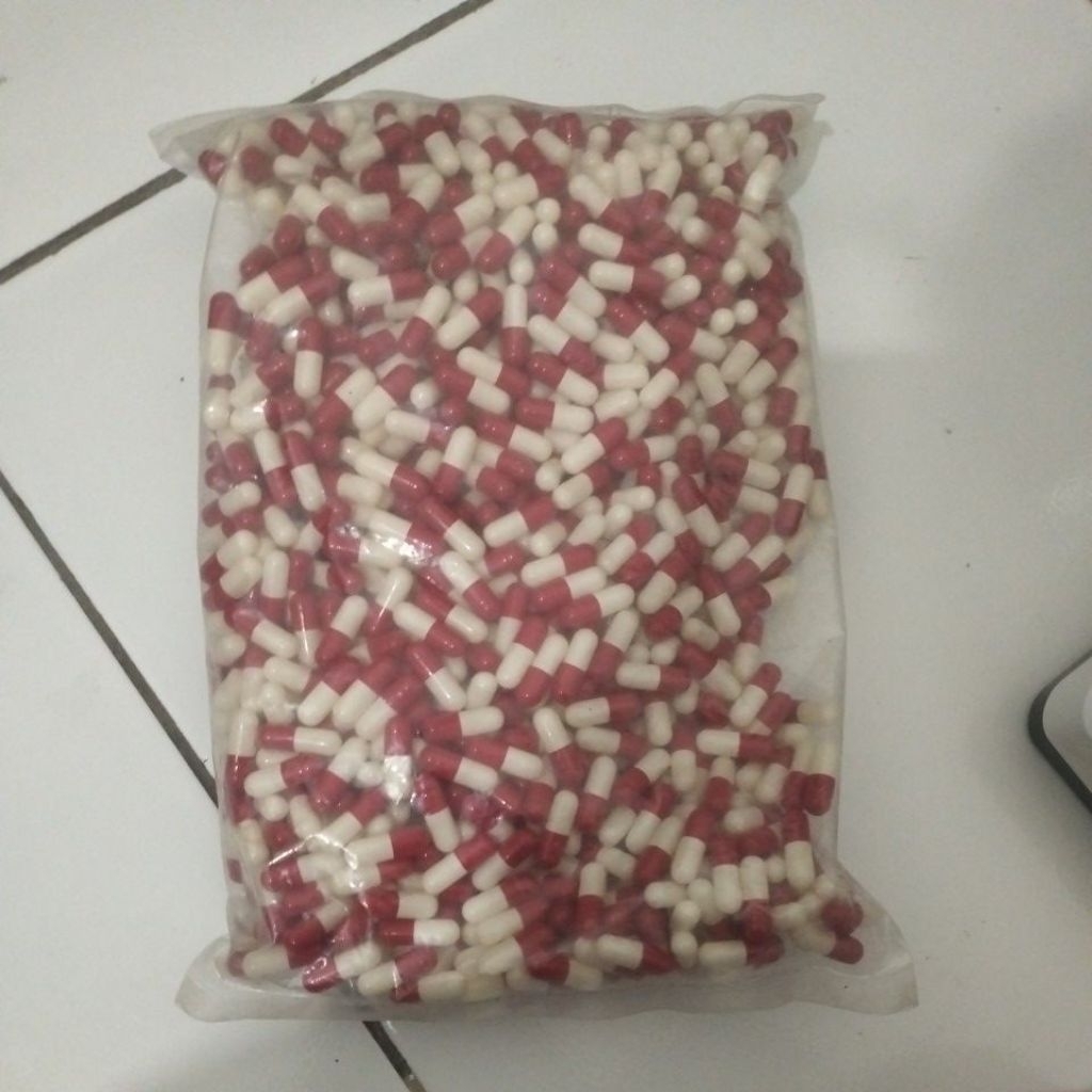 Kapsul Kosong 0 Merah Putih Isi 1000 Kapsul