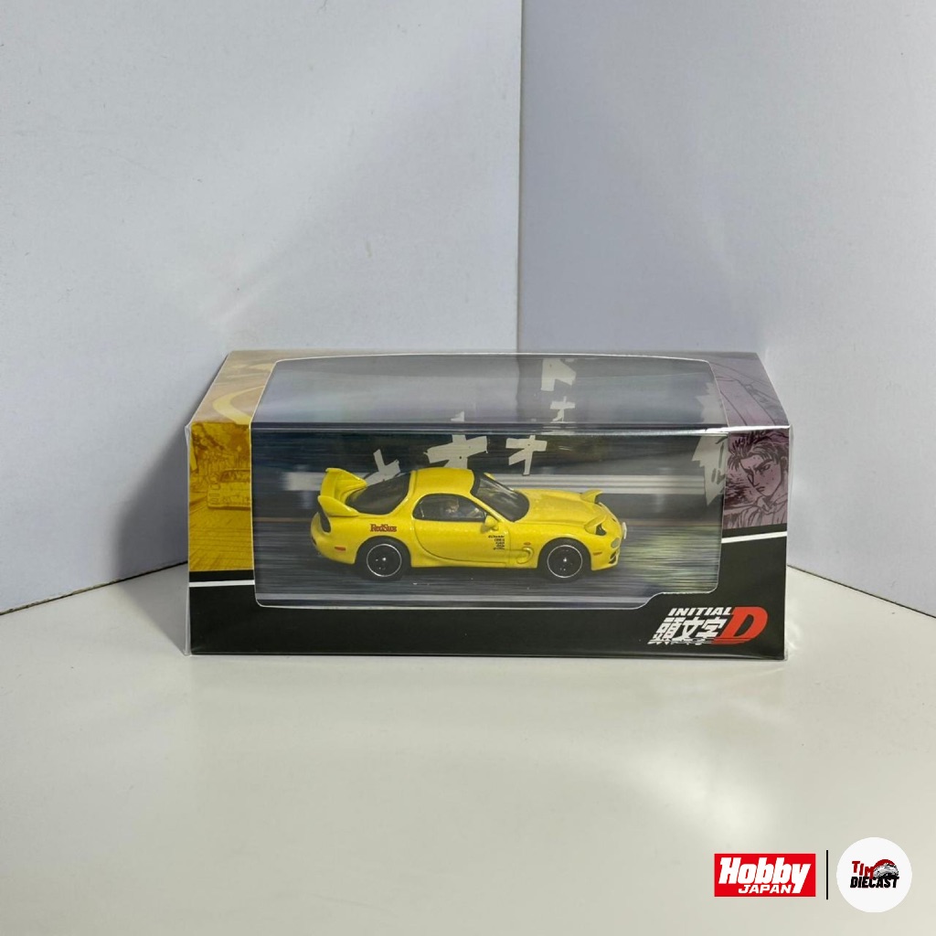 Hobby Japan 1/64 MAZDA RX-7 (FD3S) Red Suns and Keisuke Takahashi Figure