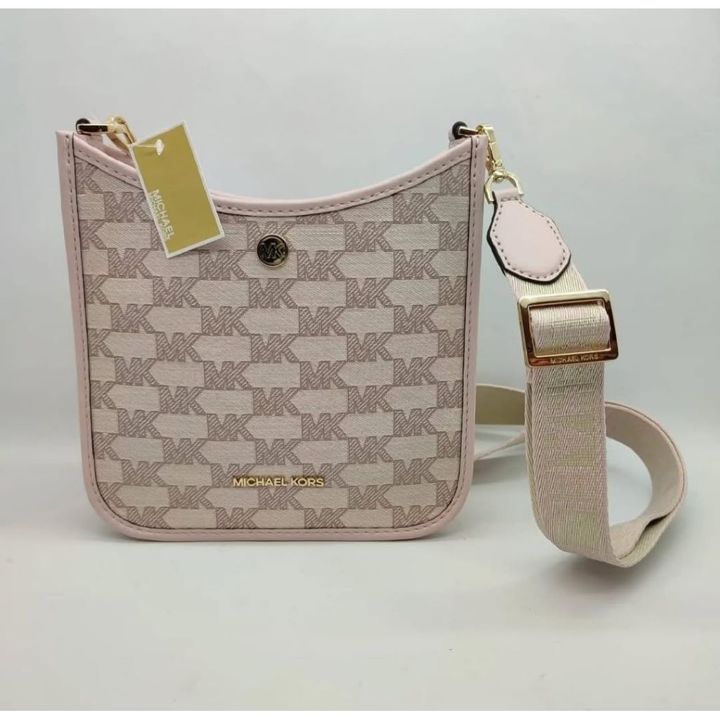 MK Briley Small Messenger Powder Blush Multi