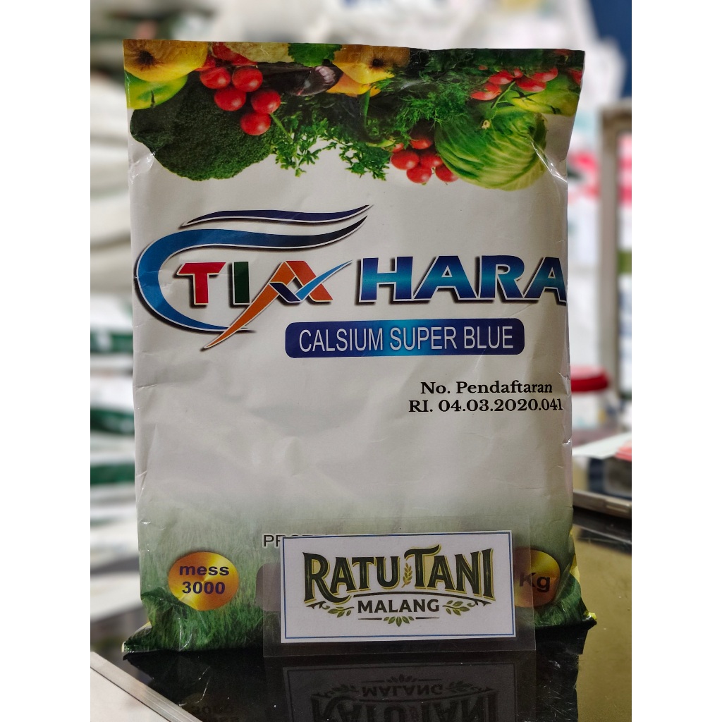 Pupuk Calsium TIAHARA Super Blue (mudah larut) 1KG - KALSIUM BIRU