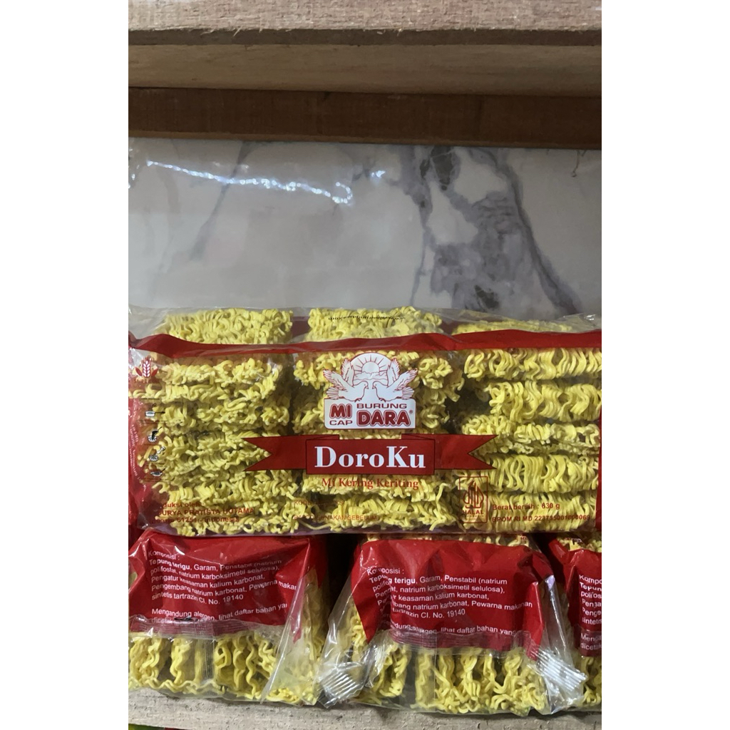 Mie Kering Gandum Doroku 600g - Cocok untuk Seblak, Mie Ayam, Cuangki, Mie Goreng