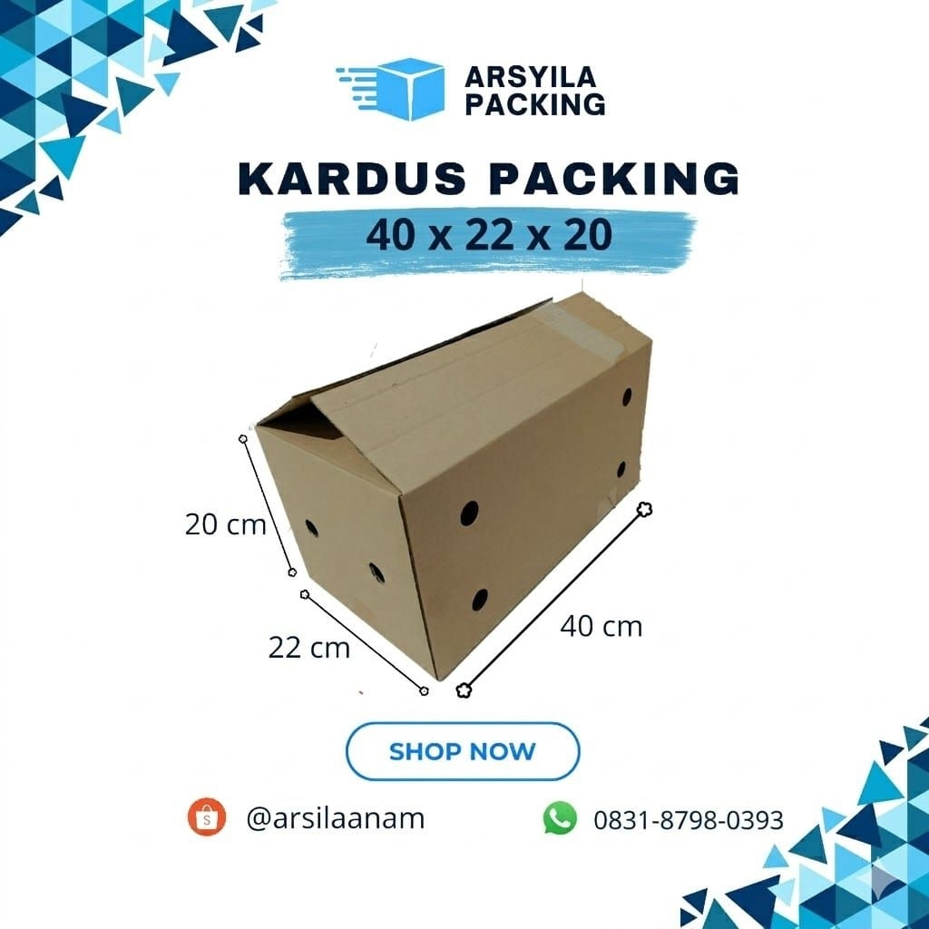 kardus packing 40x22x20