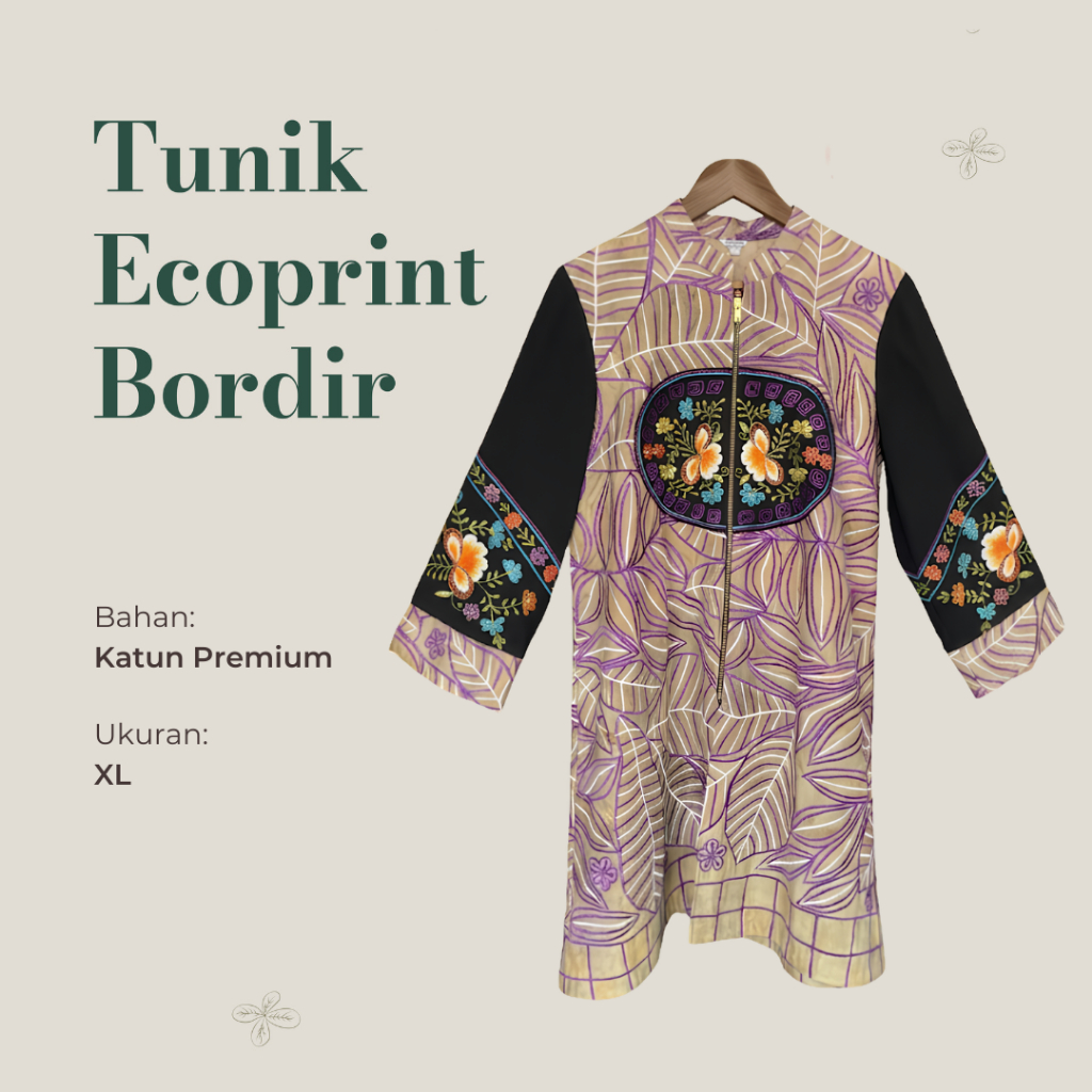 Baju Batik Ecoprint Tunik - Nyaman dan Premium